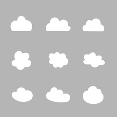 Set of clouds