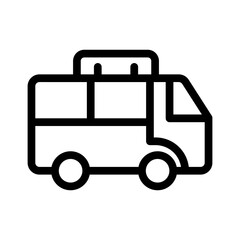van line icon illustration vector graphic