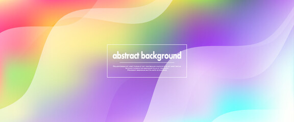 Modern abstract cover. Abstract colorful curve line.