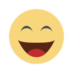 Fototapeta premium Yellow Cute Emoticon 