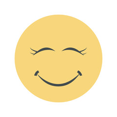 Yellow Cute Emoticon 