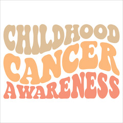 Childhood Cancer Awareness wavy design
