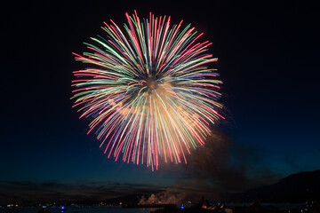 fireworks in the sky at night