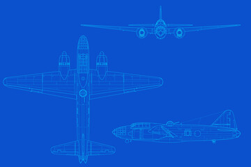 Avión de hélice de bombardeo medio