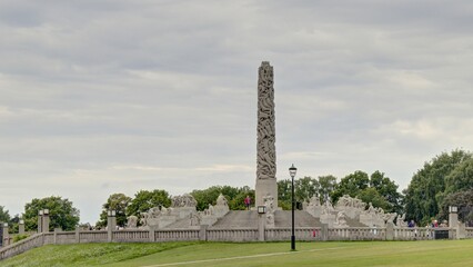 Obraz premium parc de Vigeland à Olso en Norvège