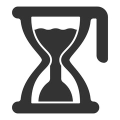 Chocolate in an hourglass - icon, illustration on white background, glyph style