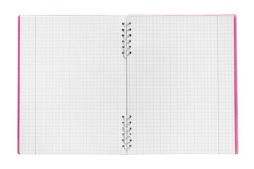 Lined notebook isolated
