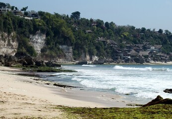 view of the beach in the morning