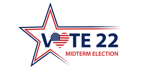 Obraz premium Vote, Midterm Election 2022 USA
