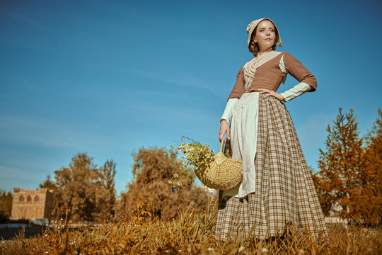 rural girl with basket