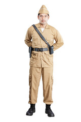 Fototapeta premium Indonesian freedom fighters standing
