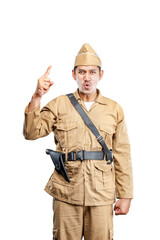 Indonesian freedom fighters standing