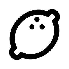 Obraz premium Lemon Flat Vector Icon