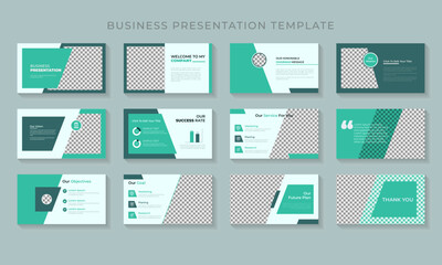 Attractive neat and clean Corporate Business Powerpoint Template