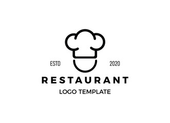 Modern logo of restaurant. Restaurant logo template. 