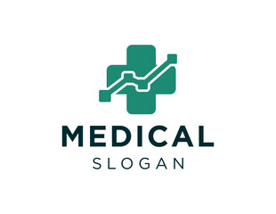 Logo design about medical on white background. created using the CorelDraw application.