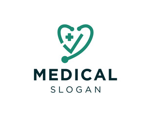 Logo design about medical on white background. created using the CorelDraw application.