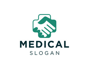 Logo design about medical on white background. created using the CorelDraw application.