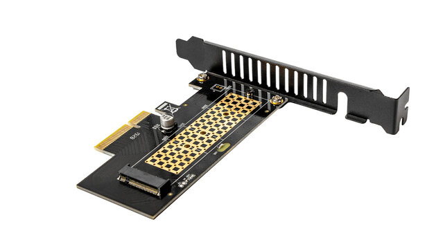 M.2 NVMe to PCIeX adapter board for SSD without background