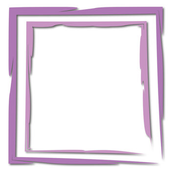 purple frame isolated on white