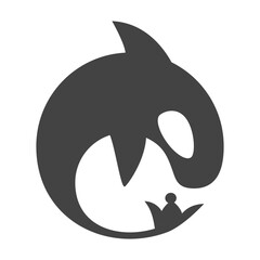 Orca and chess icon