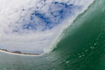 close up crashing wave
