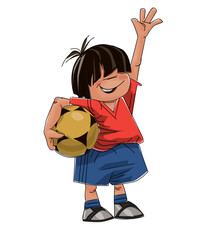 young soccer fan