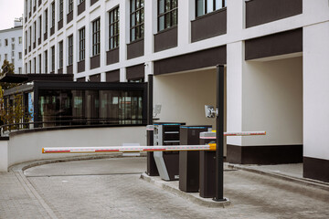 Barrier with light.