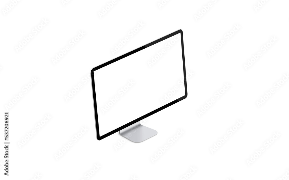Poster Isometric computer display isolated PNG transparent