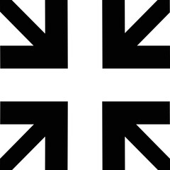 Obraz premium full size button icon on white background, vector symbol. focus icon full screen symbol logo template