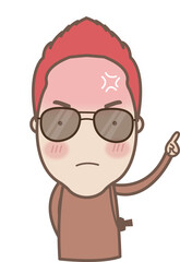 Obraz premium Cute cartoon character