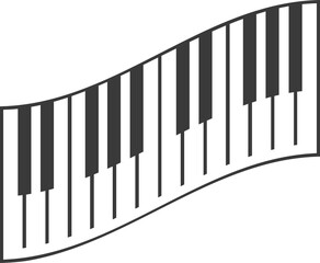 Fototapeta premium piano keys vector illustration