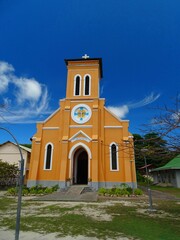 Fototapeta premium Seychelles, La Digue island, Notre Dame de L'Assomption church
