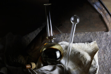Still life con Aceto balsamico tradizionale tipico di Modena