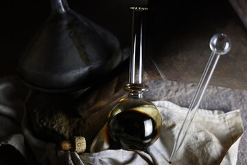 Still life con Aceto balsamico tradizionale tipico di Modena
