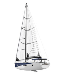 Sailing Yacht Isolated