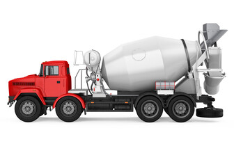 Concrete Mixer Truck Isolated
