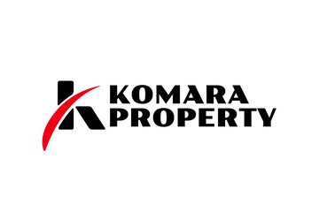 minimal letter K property real estate logo design illustration