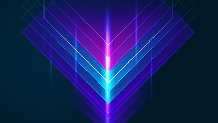 Modern abstract high-speed movement. Colorful dynamic motion on blue background. Movement sport pattern for banner or poster design background concept.