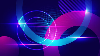 Modern abstract high-speed movement. Colorful dynamic motion on blue background. Movement sport pattern for banner or poster design background concept.