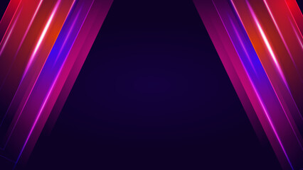 Fototapeta premium Modern abstract high-speed technology movement. Dynamic motion light trails with motion blur effect on dark background. Futuristic, technology pattern for banner or poster design.