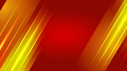 Modern red orange abstract high-speed light effect. Technology futuristic dynamic motion on blue background. Movement pattern for banner or poster design background concept.