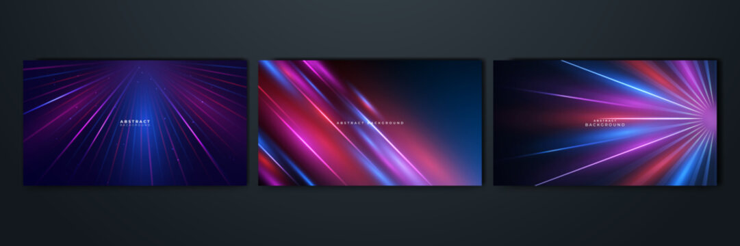 Modern abstract high-speed movement. Colorful dynamic motion on blue background. Movement sport pattern for banner or poster design background concept.