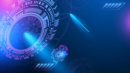 Modern abstract high-speed movement. Colorful dynamic motion on blue background. Movement sport pattern for banner or poster design background concept.