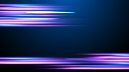 Modern abstract high-speed movement. Colorful dynamic motion on blue background. Movement sport pattern for banner or poster design background concept.