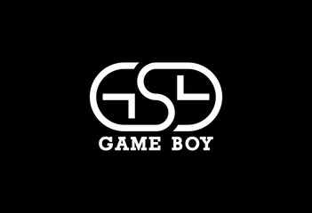 GAME BOY logo template for gamers logo