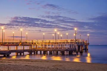 Brzezno pier in Gdansk. Poland