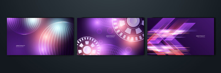 Modern abstract high-speed light effect. Technology futuristic dynamic motion on blue background. Movement pattern for banner or poster design background concept.