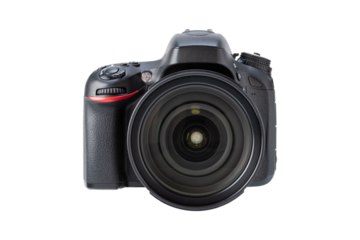 デジタル一眼レフカメラ（背景透過切り抜き合成用png素材）