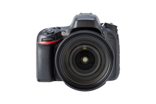 デジタル一眼レフカメラ（背景透過切り抜き合成用png素材）